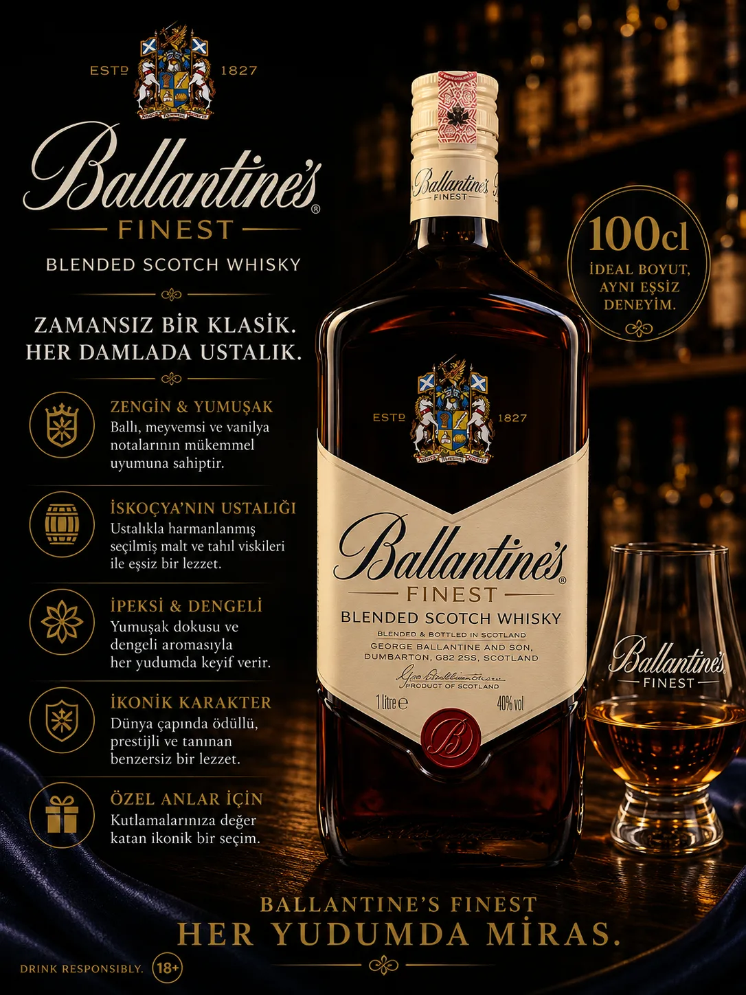 BALLANTİNES FINEST 100CL BALLANTİNES — Anatolya Experience
