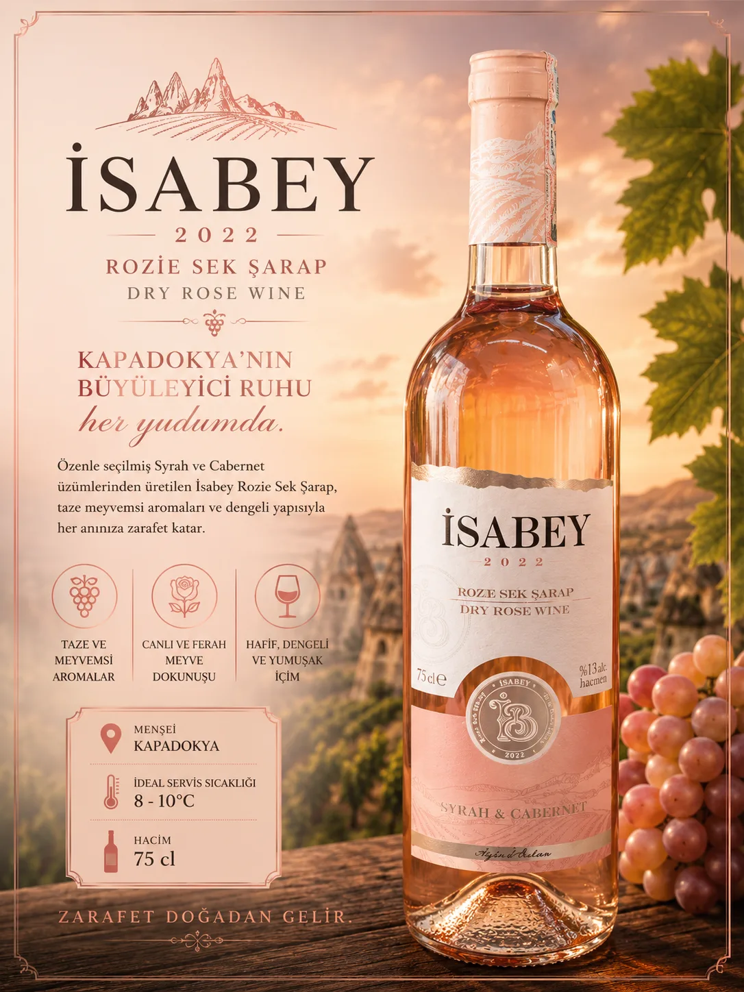 ISABEY ROSE SYRAH&CABERNET AYKUT ÖZKAN — Anatolya Experience