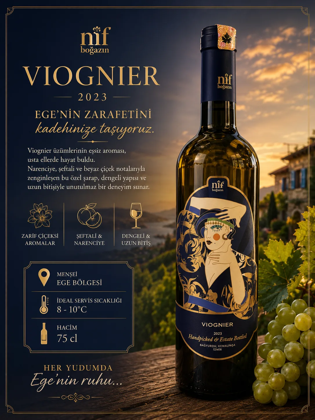 NİF BAĞLARI VIOGNIER NİF BAĞLARI — Anatolya Experience