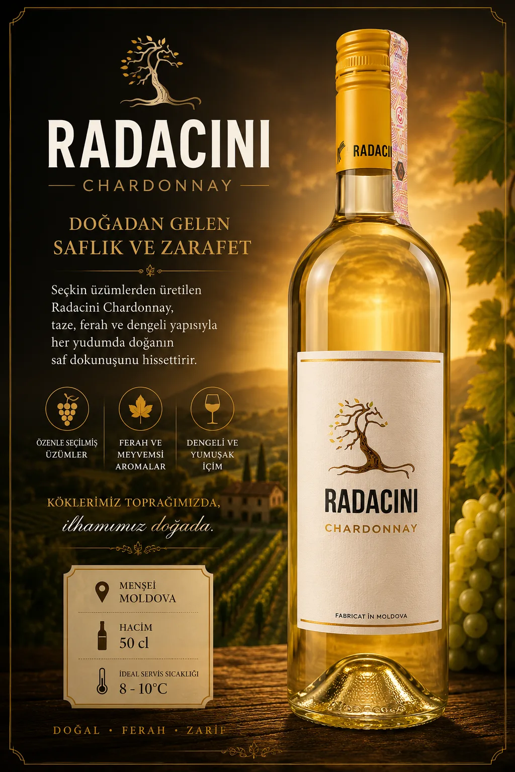 RADACINI CHARDONNAY RADACİNİ WİNES — Anatolya Experience