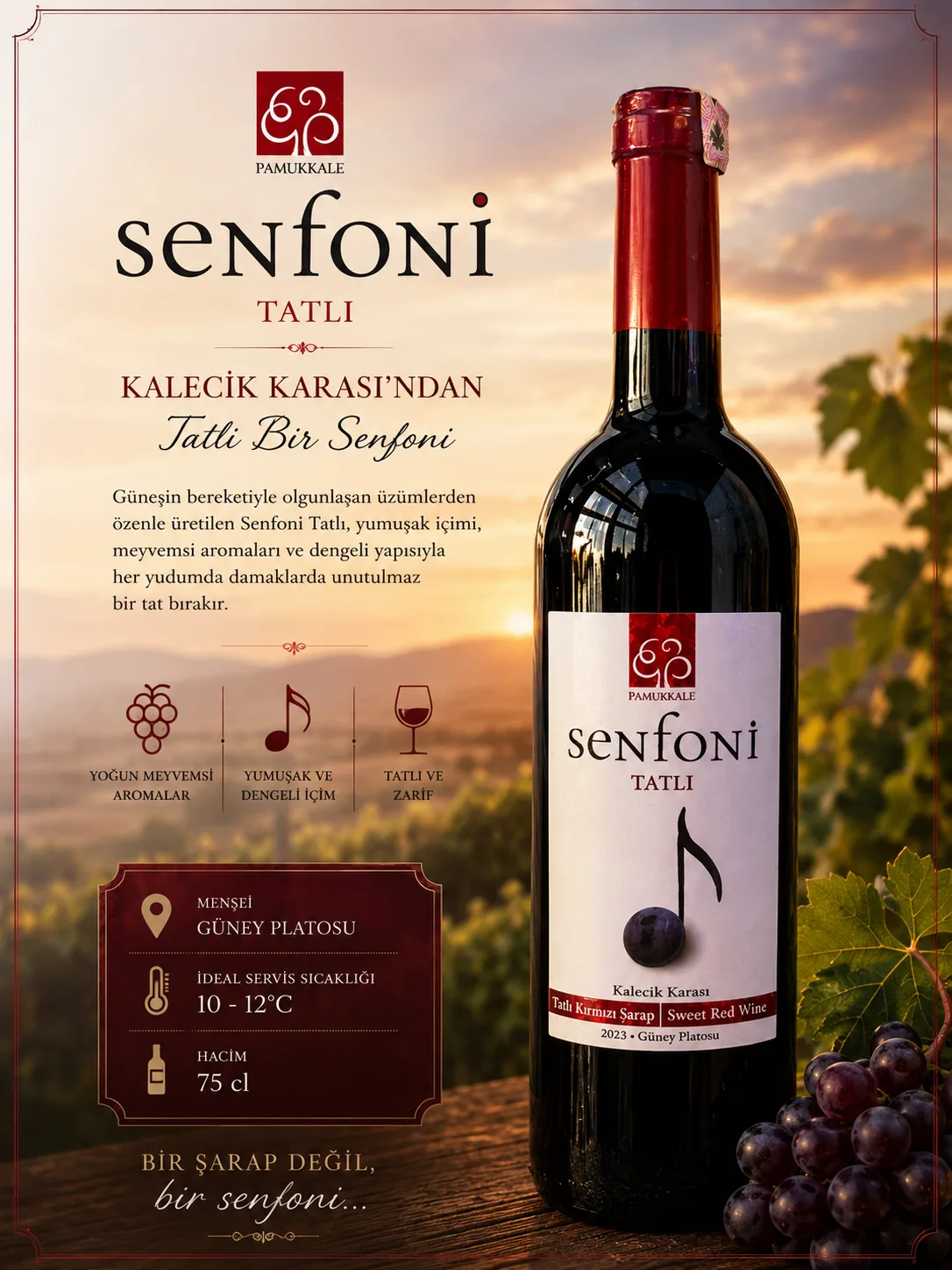 SENFONİ TATLI KALECİK KARASI PAMUKKALE — Anatolya Experience