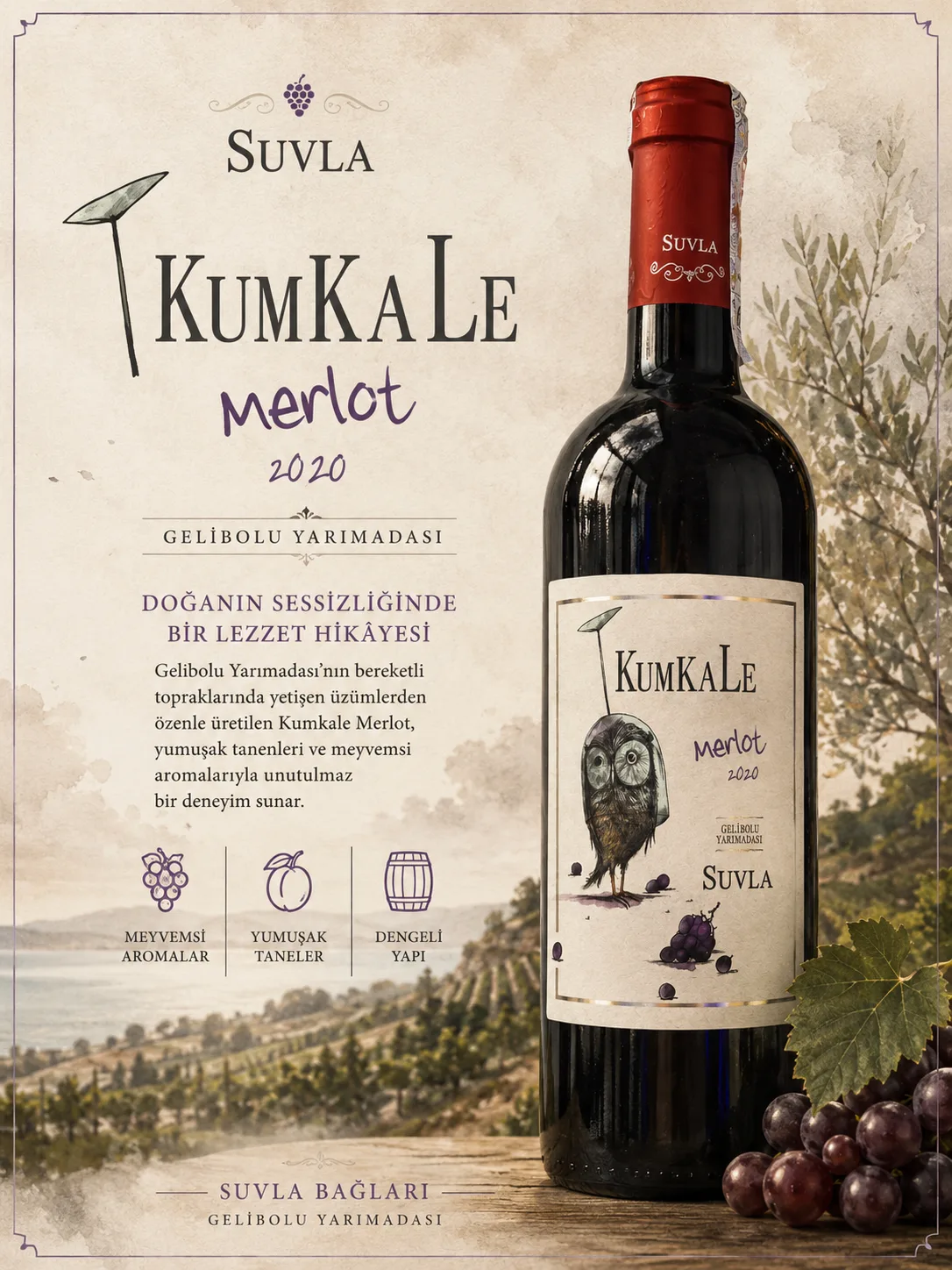 SUVLA KUMKALE MERLOT SUVLA — Anatolya Experience