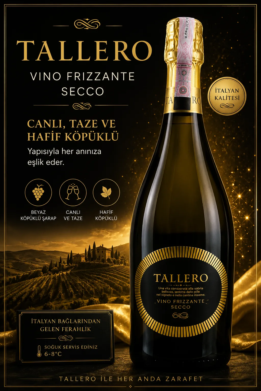 TALLERO VINO FRIZZANTE SECCO TALLERO — Anatolya Experience