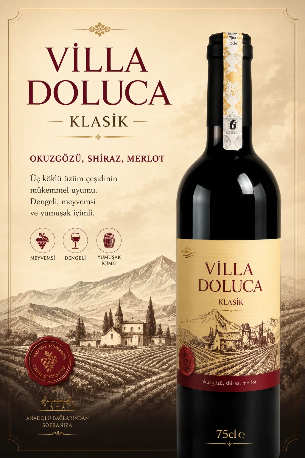 VİLLA DOLUCA KLASİK DOLUCA — Anatolya Experience